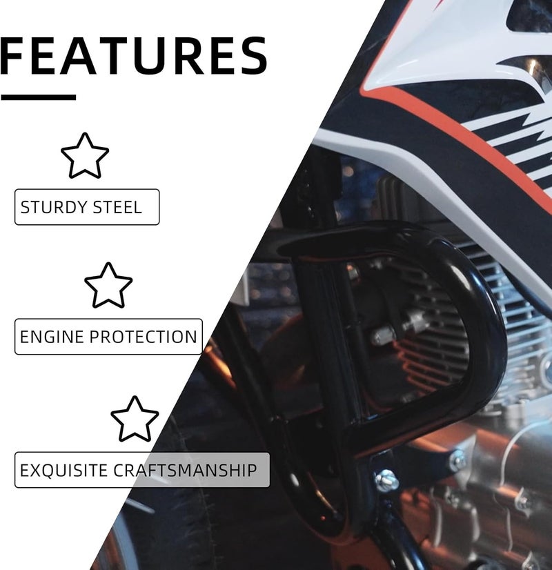 BAOUFF Motorcycle Engine Guard Crash Bar for Hawk 250/Hawk 250cc - Image 4